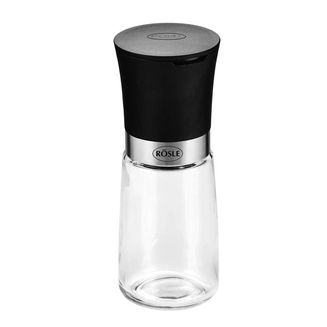 Set de 3 solnite cu rasnita, Rosle, negru/ transparent