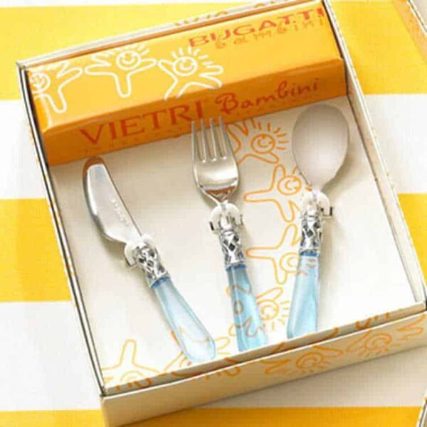 Set tacamuri pentru copii, Casa Bugatti Aladdin - albastru pastel
