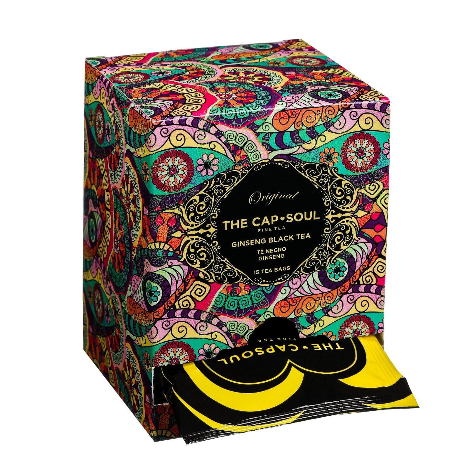 Ceai negru, The Cap Soul - Ginseng, 15 plicuri