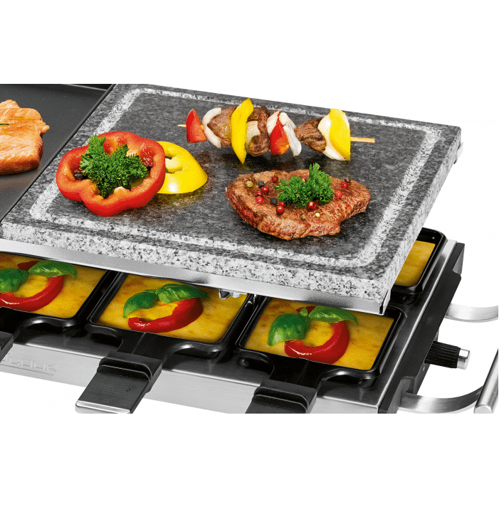 Plita grill si raclette, ProfiCook, PC-RG1144, 1700 W, 10 persoane, inox