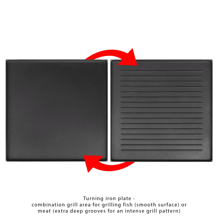 Plita grill si raclette, ProfiCook, PC-RG1144, 1700 W, 10 persoane, inox