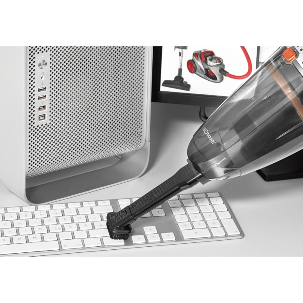 Aspirator de mana, fara sac, Bomann, AKS713CB, 1400 mAh, gri