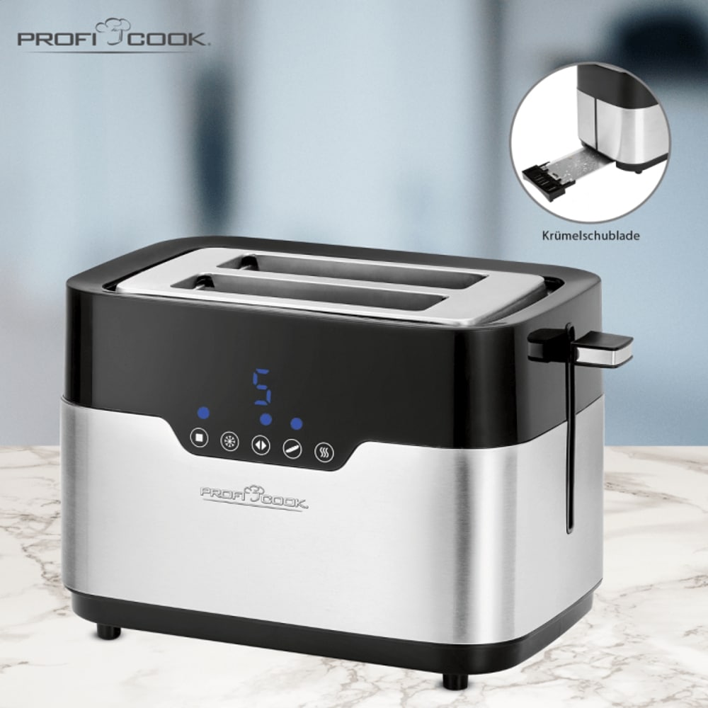 Prajitor de paine, ProfiCook, PC-TA1170, 2 felii, 920 W, inox