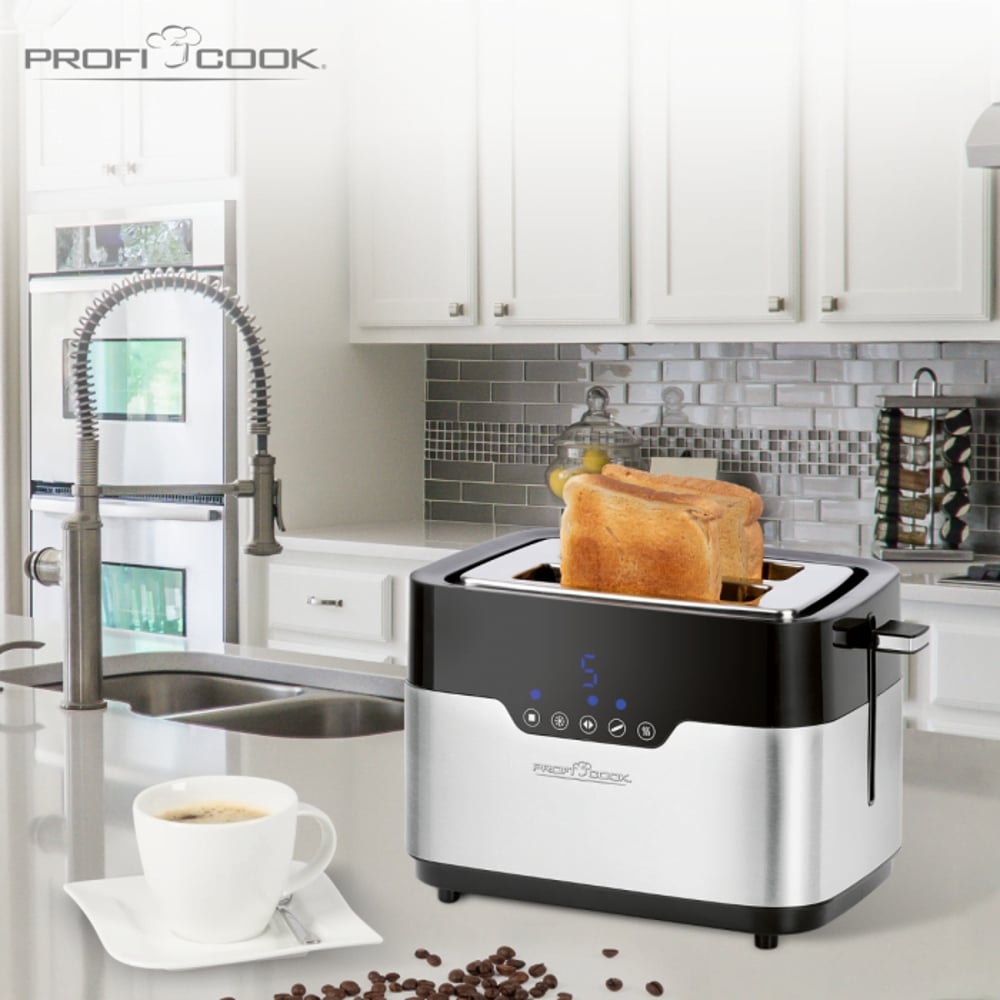 Prajitor de paine, ProfiCook, PC-TA1170, 2 felii, 920 W, inox