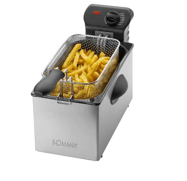 Friteuza cu ulei, Bomann, FR2264CB370, 2000 W, 3 litri, inox