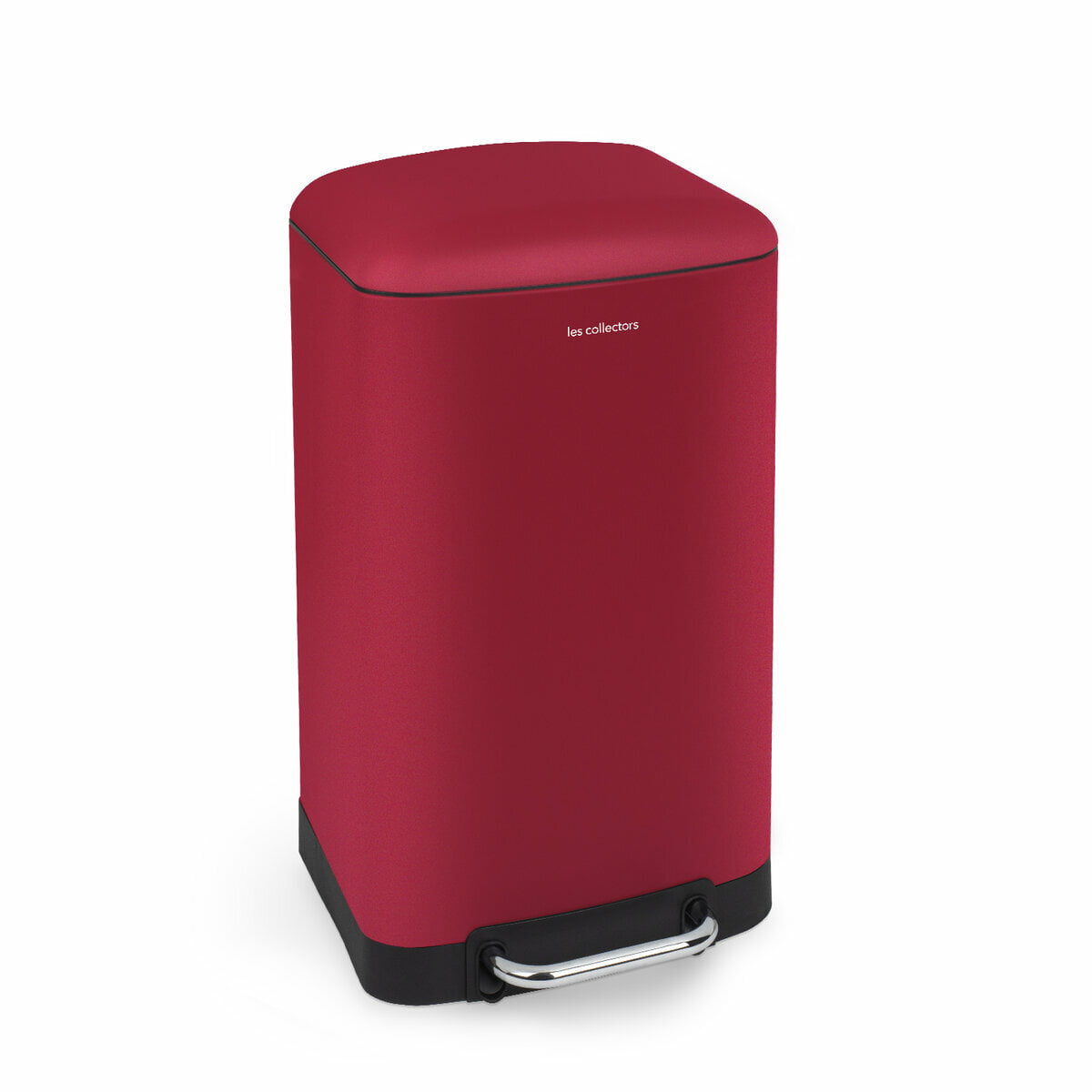Cos de gunoi cu pedala, Les Collectors, N722, 30 litri, 1 compartiment, rosu