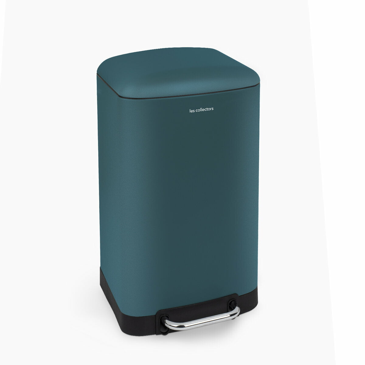 Cos de gunoi cu pedala, Les Collectors, N716, 30 litri, 1 compartiment, petrol blue