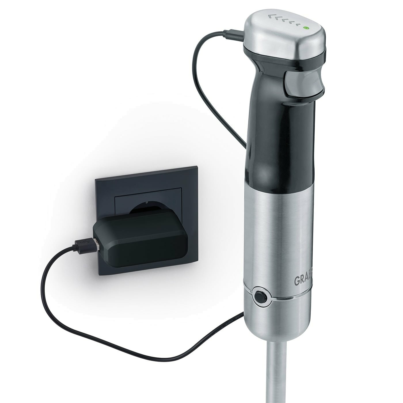 Blender de mana si accesorii, Graef, HB802, 200 W, inox