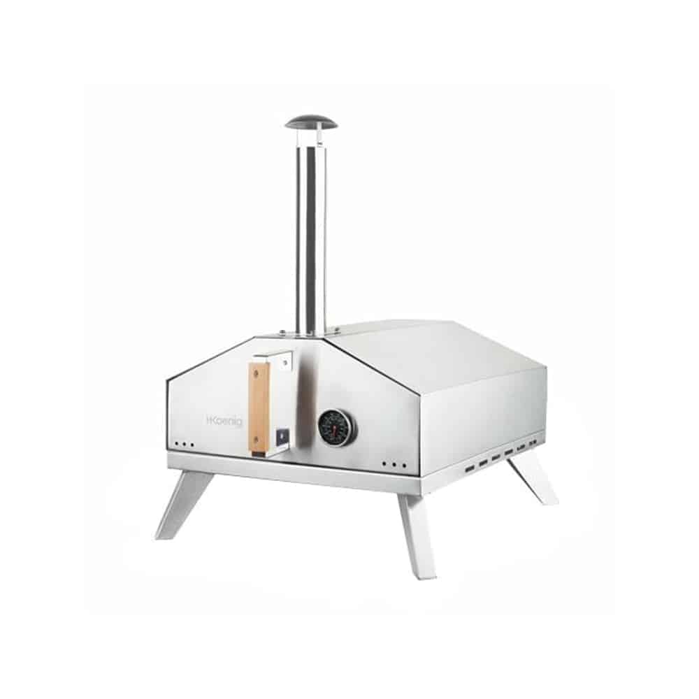 Cuptor pe gaz pentru pizza, H.Koenig, GINO440, 30.5x30.5 cm, inox