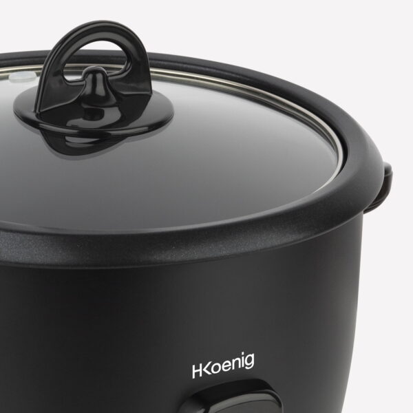 Aparat de gatit orez, H.Koenig, ORYZA8, 1.8 litri, 700 W, negru
