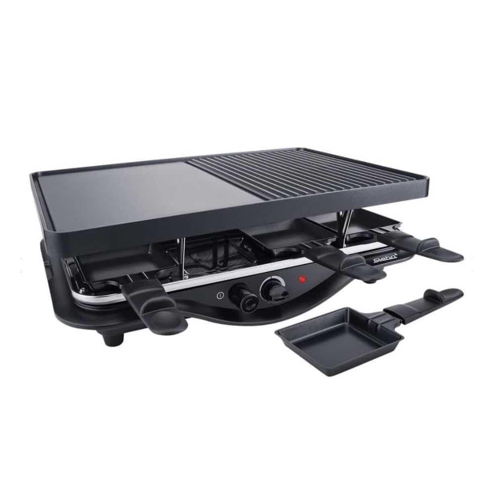 Plita grill si raclette, Steba Germany, RC28, 1400 W, 8 persoane, negru