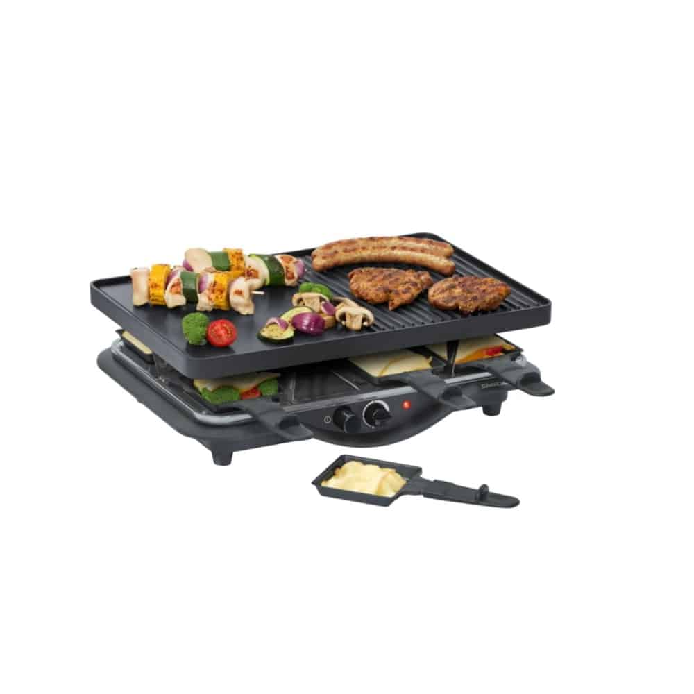 Plita grill si raclette, Steba Germany, RC28, 1400 W, 8 persoane, negru