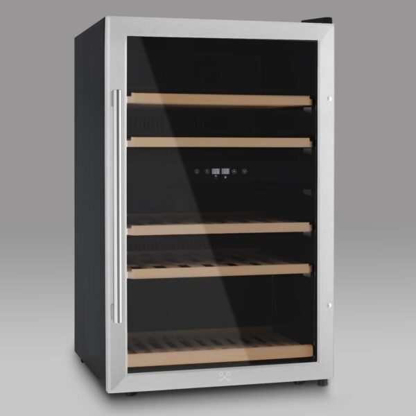 Racitor de vinuri Dual Zone, 53 sticle, LES PETITS CHAMPS, CAVCD53, inox