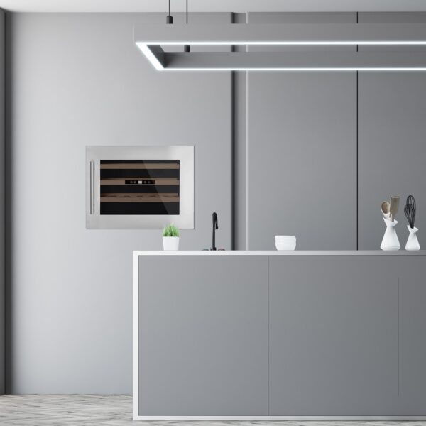 Racitor de vinuri incorporabil, 24 sticle, LES PETITS CHAMPS, CAVCI24, inox
