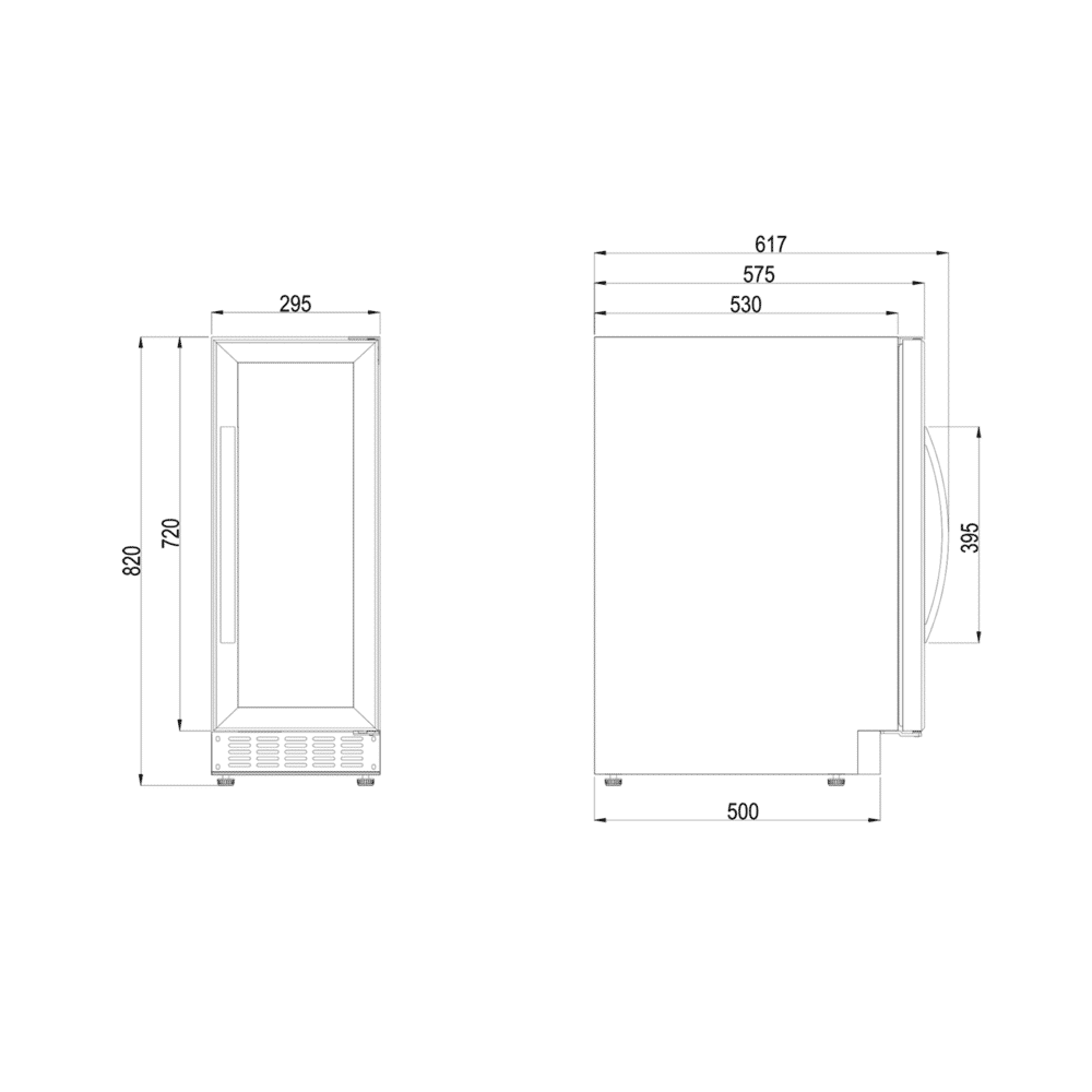 Racitor de vinuri, 20 sticle, Dometic, C20G, negru