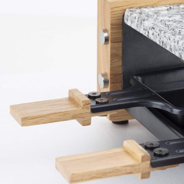 Plita grill si raclette, H.Koenig, WOD2, 350 W, 2 persoane, maro deschis