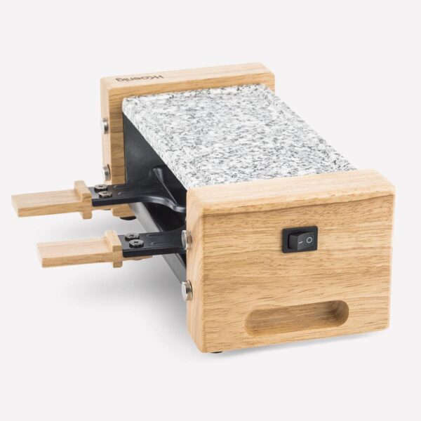 Plita grill si raclette, H.Koenig, WOD2, 350 W, 2 persoane, maro deschis