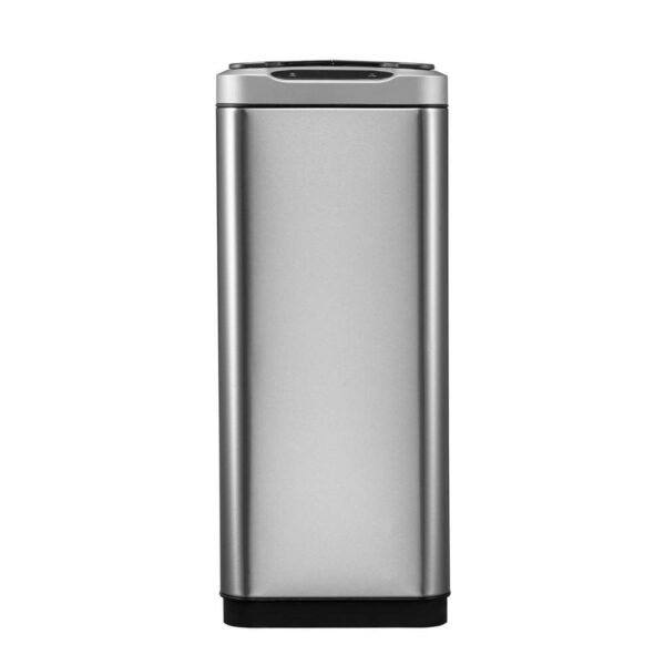 Cos de gunoi cu senzor, EKO, Phantom, 20+20 litri, 2 compartimente, inox