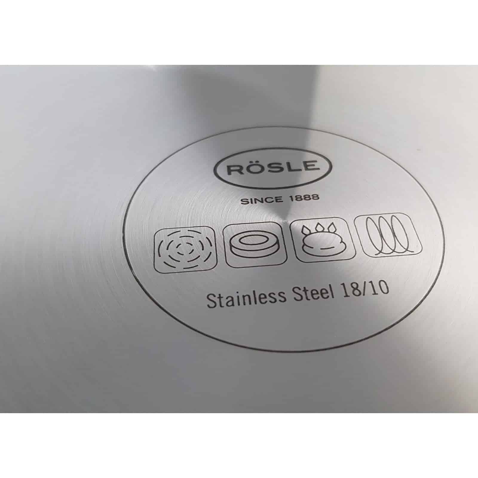 Set vase de gatit cu capac, otel inoxidabil, 12 piese, Rosle, Moments