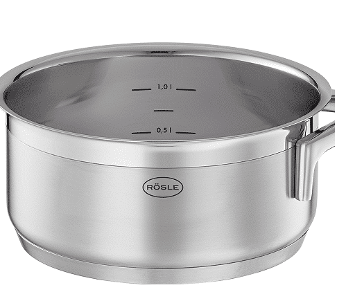 Set vase de gatit cu capac, otel inoxidabil, 12 piese, Rosle, Moments