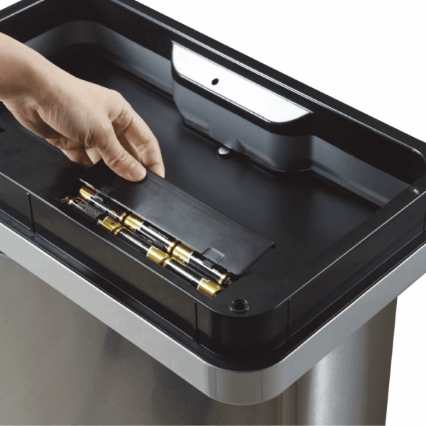 Cos de gunoi cu senzor, EKO, Mirage, 45 litri, 1 compartiment, inox