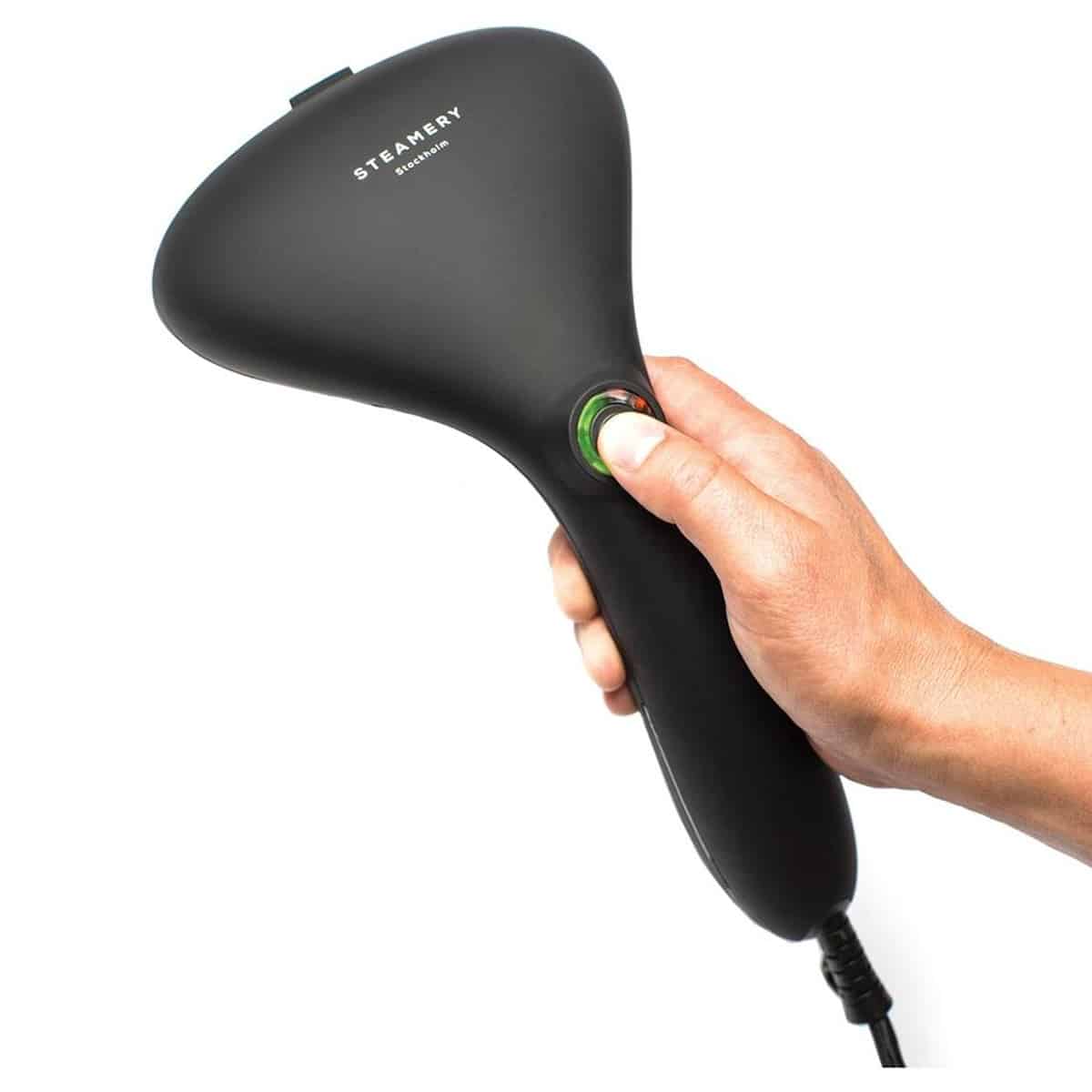 Aparat de calcat vertical cu aburi, Steamery Stockholm, Cirrus No.2, 1500 W, 90 ml, negru