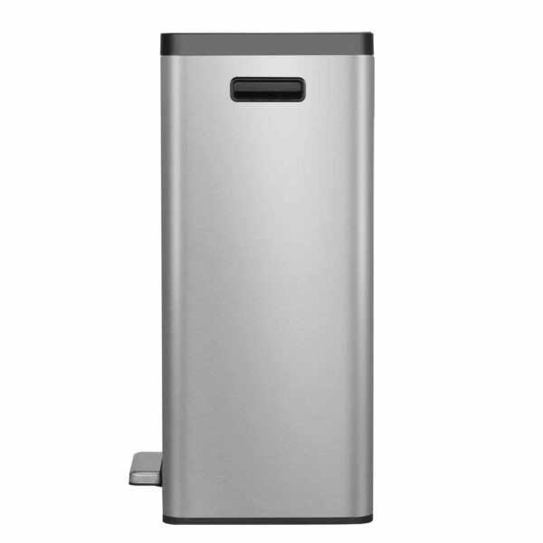 Cos de gunoi cu pedala, EKO, Ecocasa II Step, 45 litri, 1 compartiment, inox