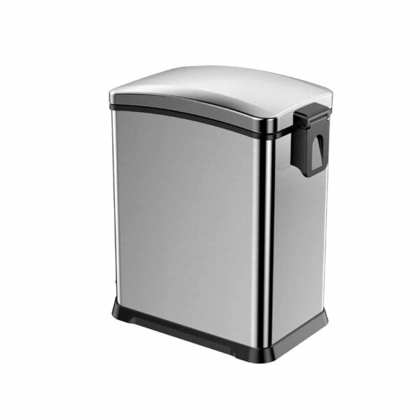 Cos de gunoi cu pedala, EKO, New Rejoice, 8 litri, 1 compartiment, inox