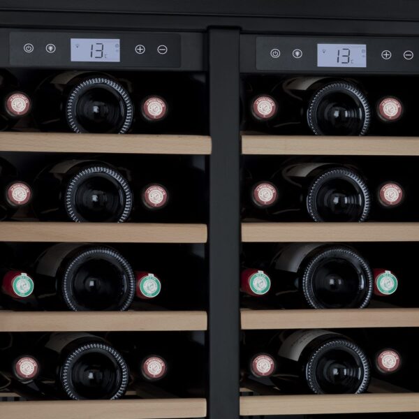 Racitor de vinuri Dual Zone, 42 sticle, LES PETITS CHAMPS, CAVCED42, inox