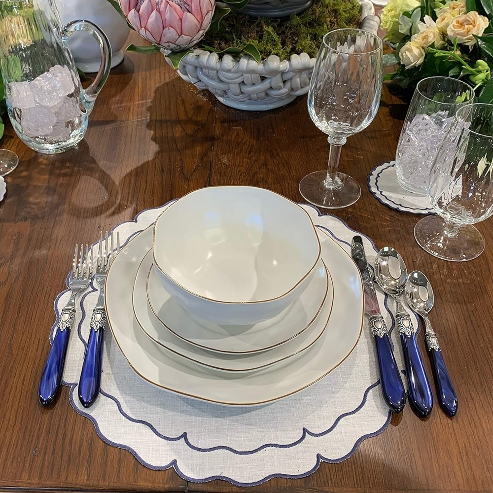 Set 24 tacamuri, Casa Bugatti – Oxford Old-silver, albastru_5