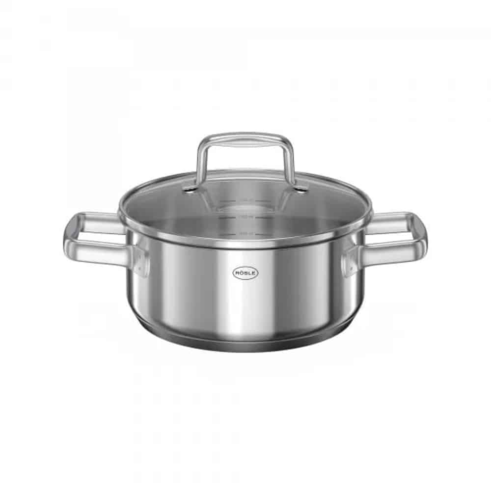 Set vase de gatit cu capac, otel inoxidabil, 12 piese, Rosle, Moments