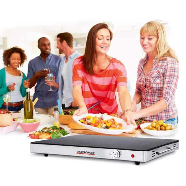 Placa electrica pentru mentinere la cald alimente, Gastroback, 42491, 1 zona, inox