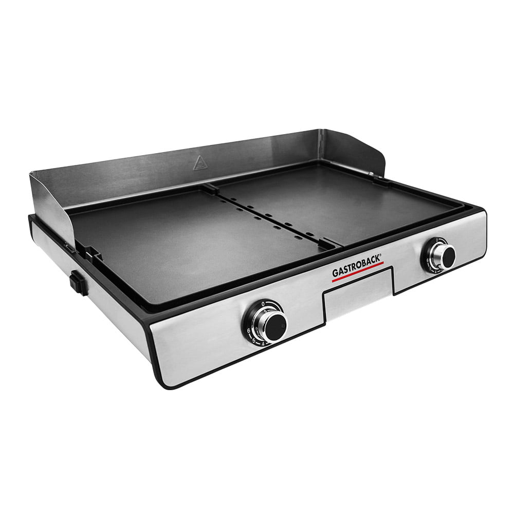 Gratar electric 2in1, Gastroback, Grill Plancha & BBQ, 2000 W, inox
