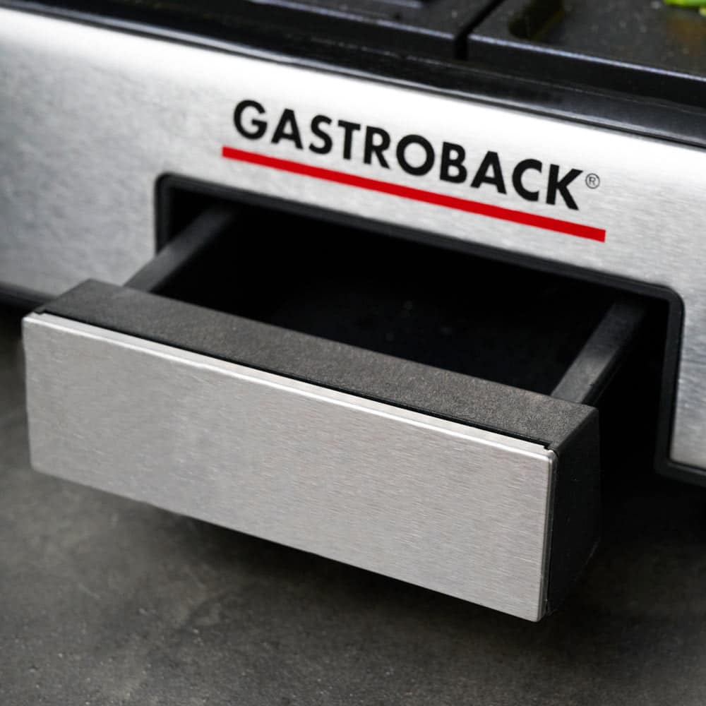 Gratar electric 2in1, Gastroback, Grill Plancha & BBQ, 2000 W, inox