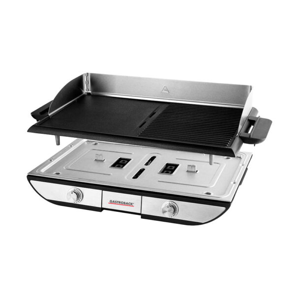 Gratar electric 2in1, Gastroback, Pro BBQ, 2300 W, inox