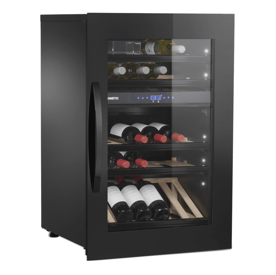 Racitor de vinuri incorporabil, 49 sticle, Dometic, E49FGB, negru