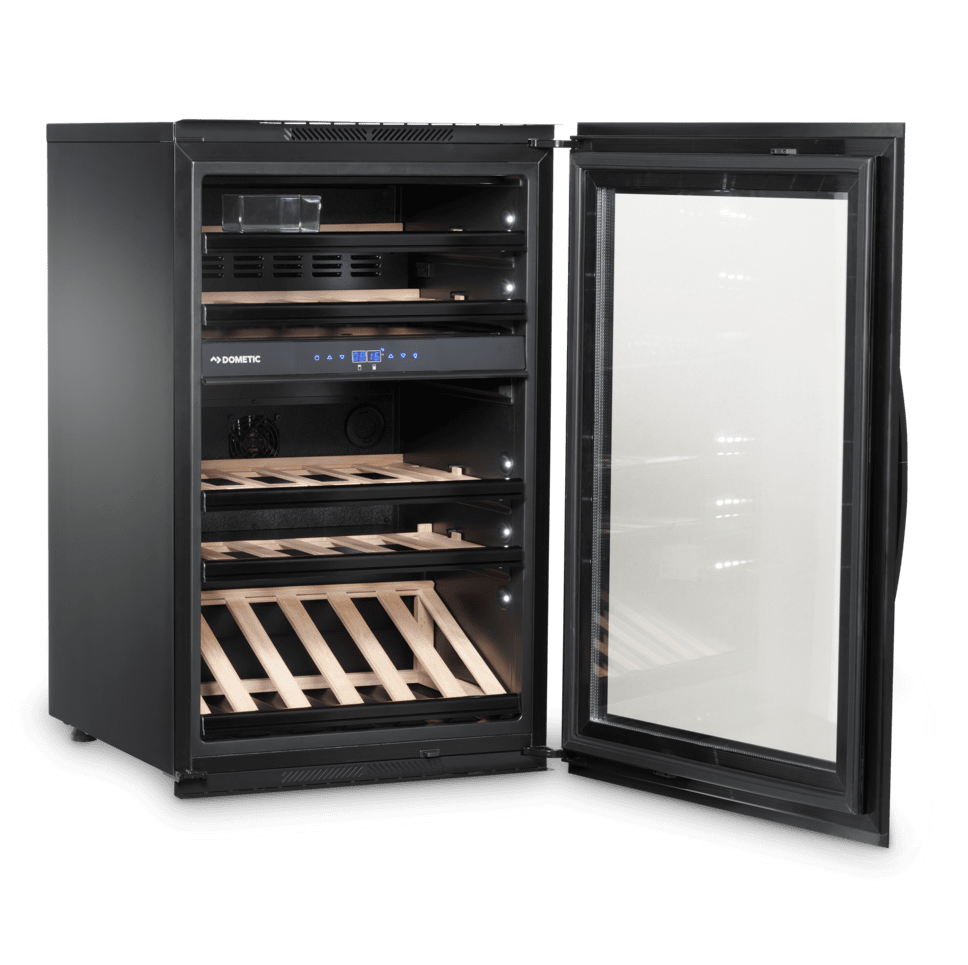 Racitor de vinuri incorporabil, 49 sticle, Dometic, E49FGB, negru