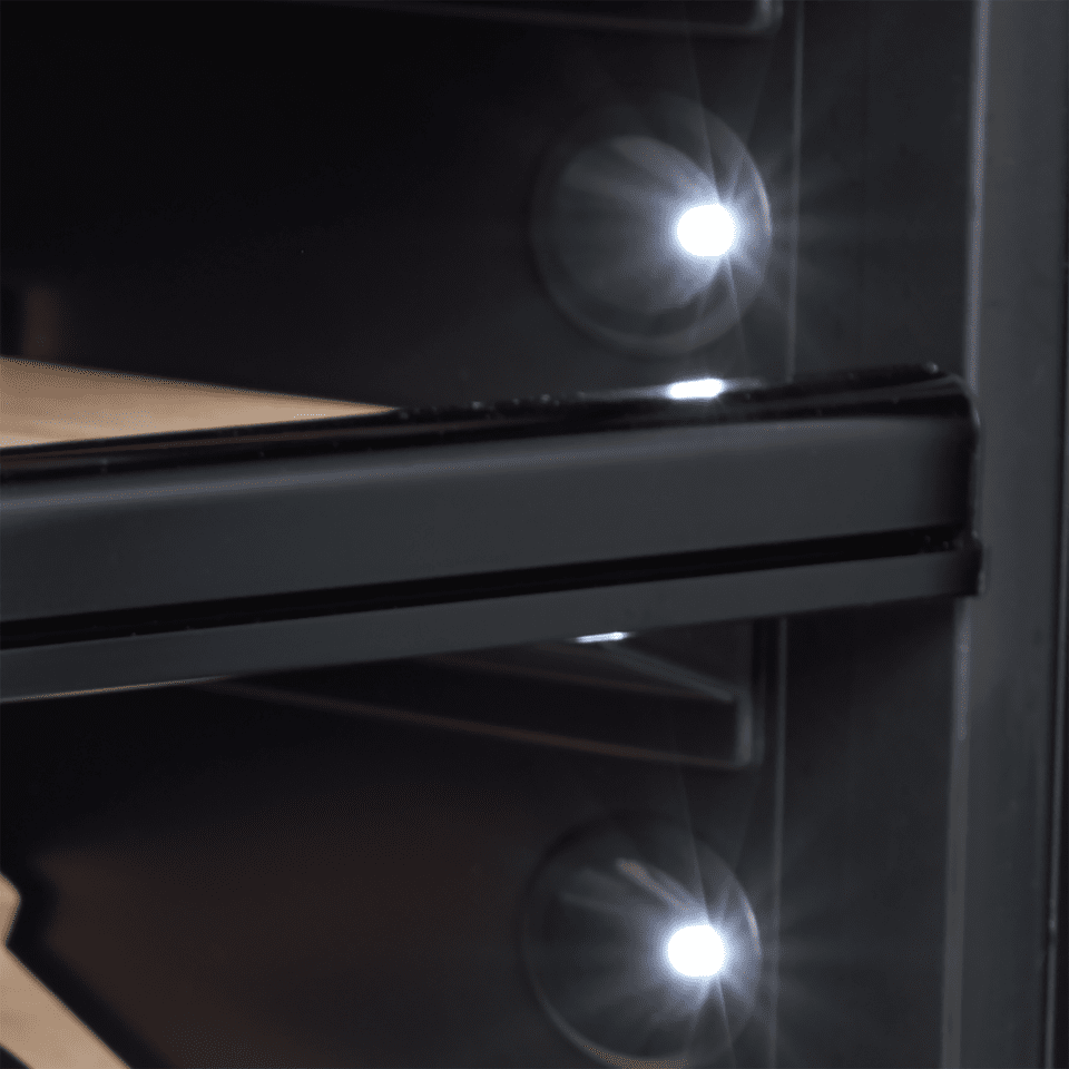 Racitor de vinuri incorporabil, 49 sticle, Dometic, E49FGB, negru