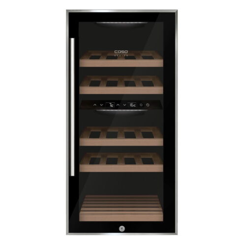 Racitor de vinuri Dual Zone, 24 sticle, Caso Germany, WineComfort 24, negru