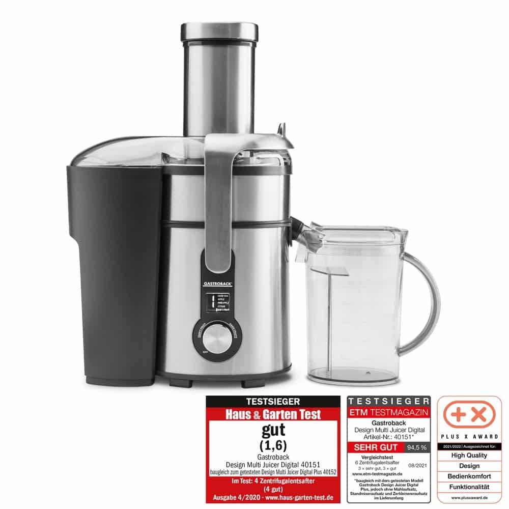 Storcator de fructe si legume Multi Juicer, Gastroback - 40151, inox
