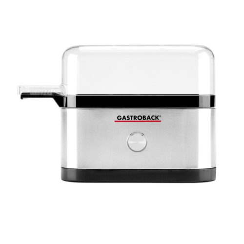 Fierbator 3 oua, Gastroback - 42800, argintiu/negru