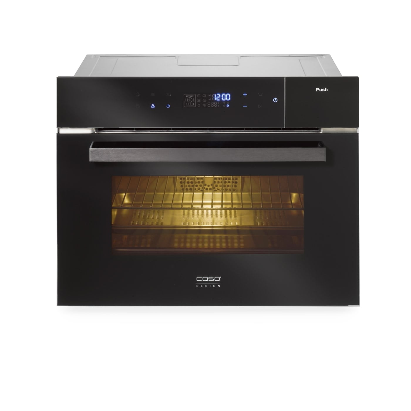 Cuptor electric cu convectie incorporabil, 45 litri, Caso Germany, SteamMaster E56, negru