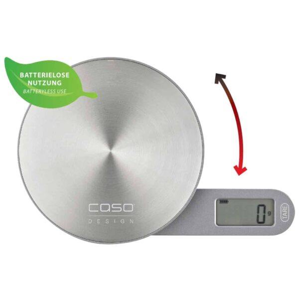 Cantar de bucatarie digital, Caso Germany, Kitchen EcoMate, 5 kg, inox