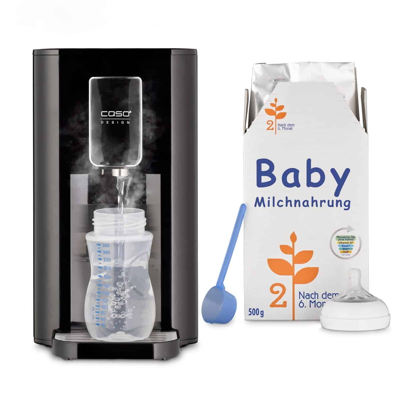 Dozator apa calda Turbo, Caso Germany, HW550, 2.9 litri, 2400 W, negru