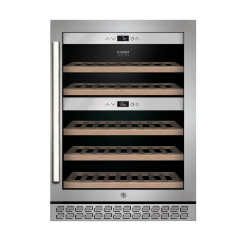Racitor de vinuri Dual Zone, 40 sticle, Caso Germany, WineChef Pro 40, inox