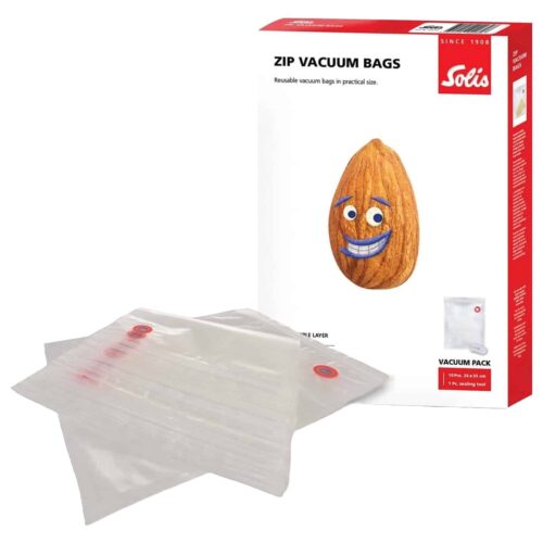 Set 10 pungi gofrate pentru vidat 26x35 cm, Solis - 92269