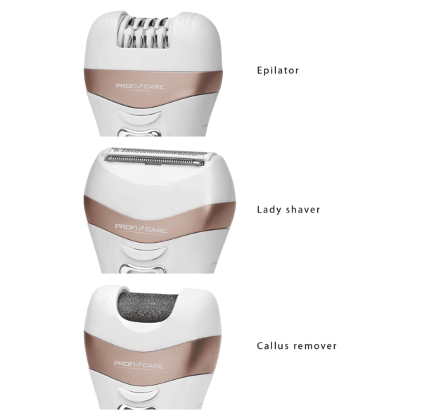 Epilator, ProfiCare - PC-LBS 3002, alb/roz