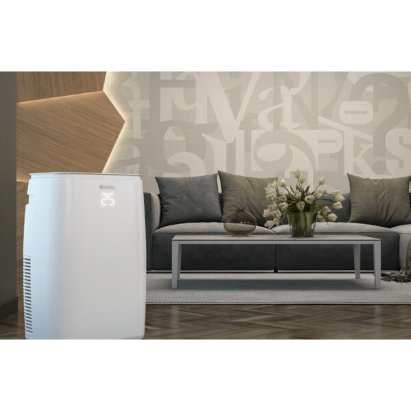 Aparat de aer conditionat portabil, Olimpia Splendid, Dolceclima Brezza 14 HP, 14000 BTU, functie incalzire, Wi-Fi, alb