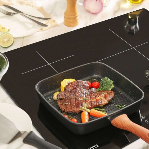 Plita electrica cu inductie incorporabila, Ciarra, CBBIH3B-OW, 3 zone, 56 cm, negru