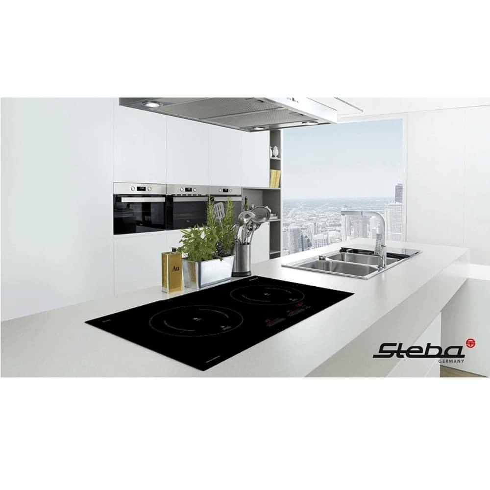 Plita electrica cu inductie incorporabila, Steba Germany, IK 500, 2 zone, 75 cm, negru